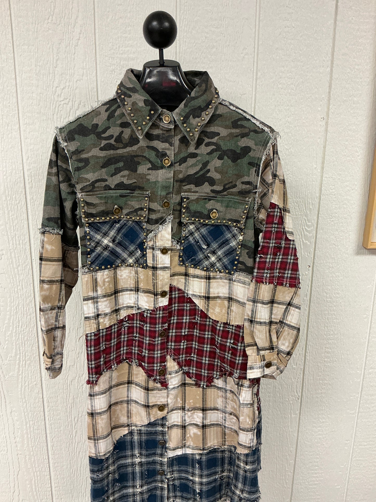 CAMO PRINT MAXI JKT(WYT105