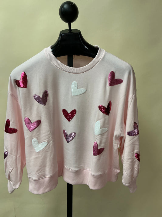 MILLIE SWEATSHIRT W/HEARTS (46901