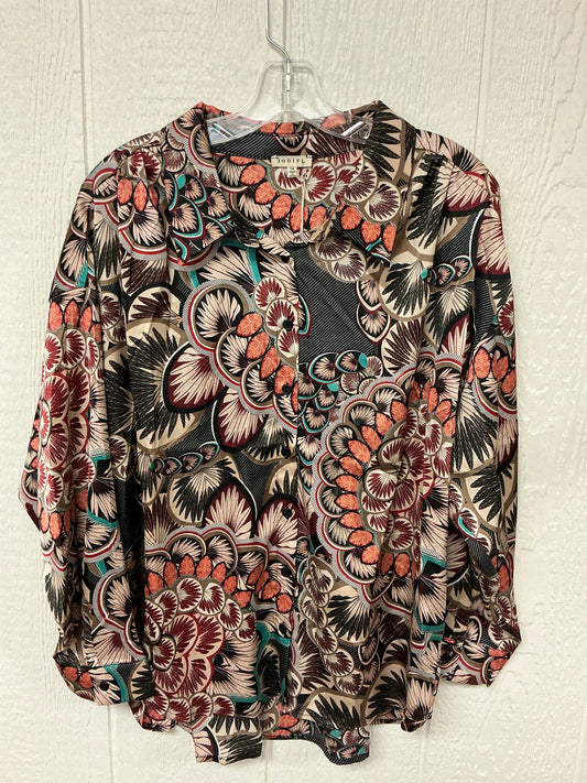 MIX PRINT BLOUSE(G8124-4PLUS