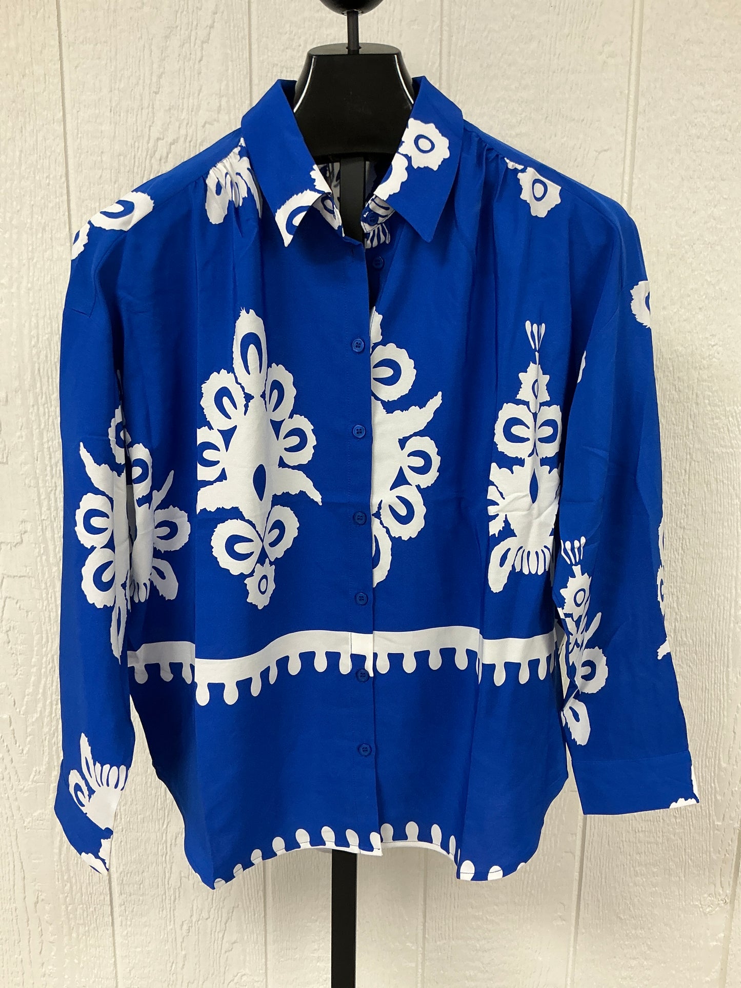 ROYAL BLUE BLOUSE (G13653