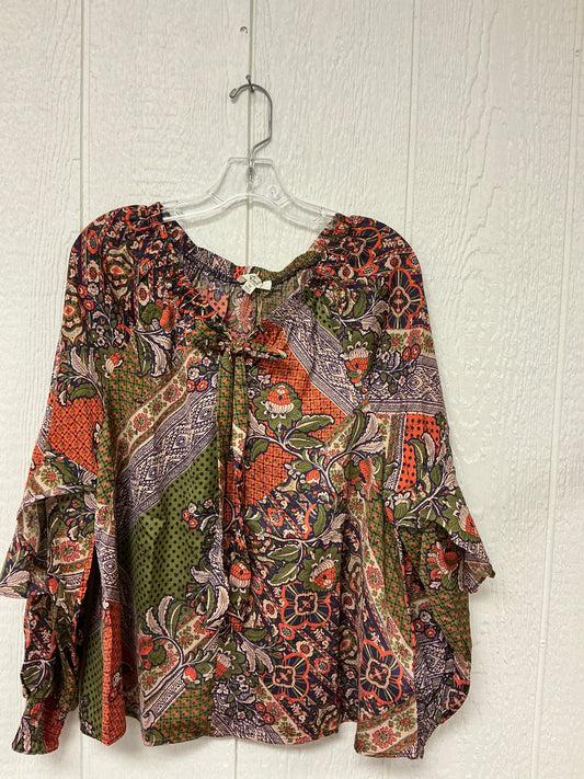 MIDNIGHT OLIVE SATIN TOP(ET17224