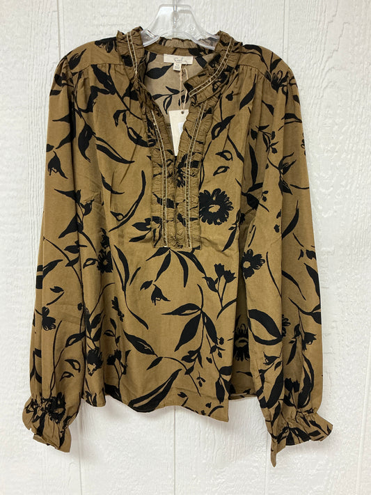 OLIVE LS PRINTED WOOL