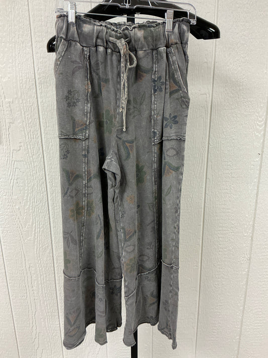 FLOWER PRINT TERRY KNIT