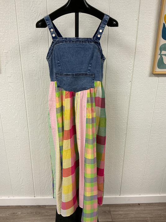 COLOR BLOCK SMOCK MIDI