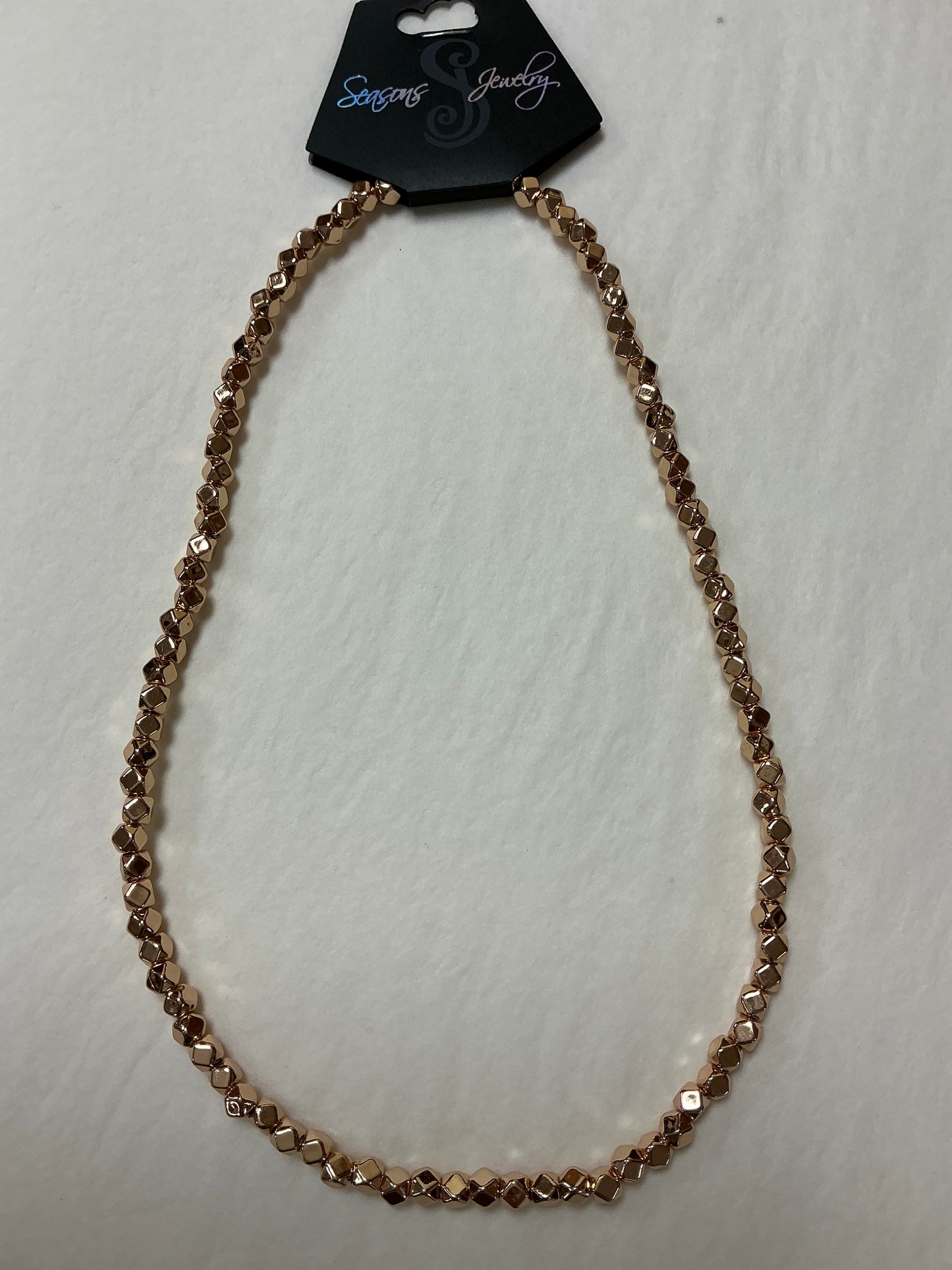 18" GOLD STRETCH NECKLACE