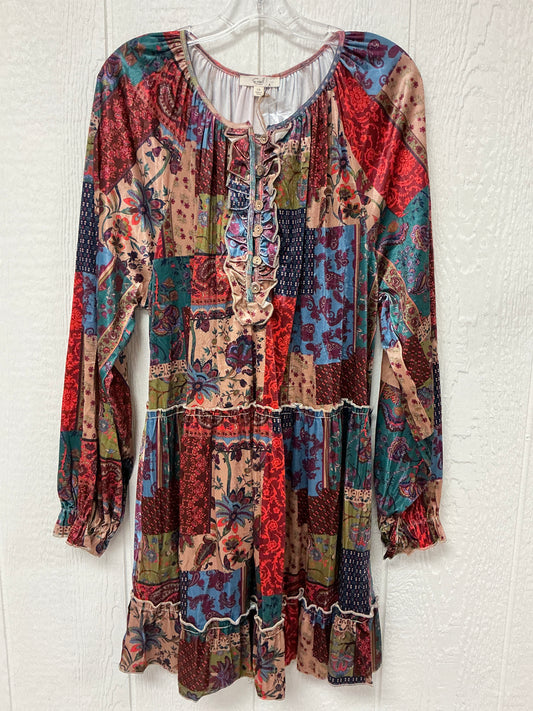 KHAKI CORAL PATCH DRESS(ED28423X