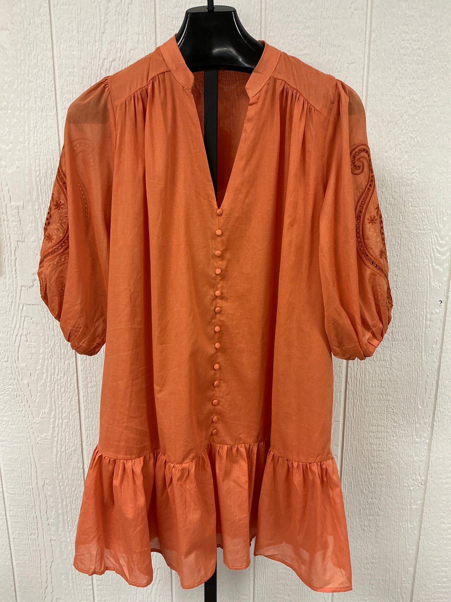 SCHIFFLI CUTWORK EMB DRESS