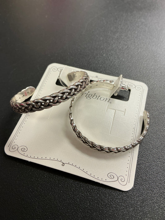 INTERLOK BRAID LG HOOP EARR