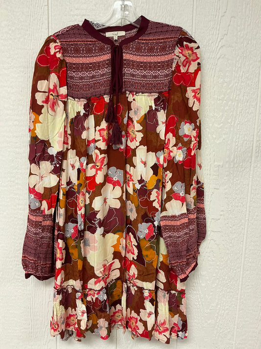 RED MULTI PRINTED DRESS (ED70793X