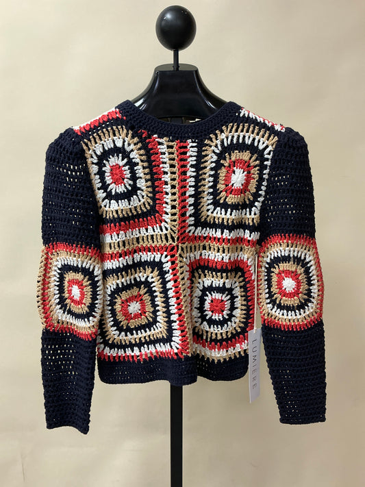 NAUTICAL CHARM CROCHET KNIT SWEATER-PP