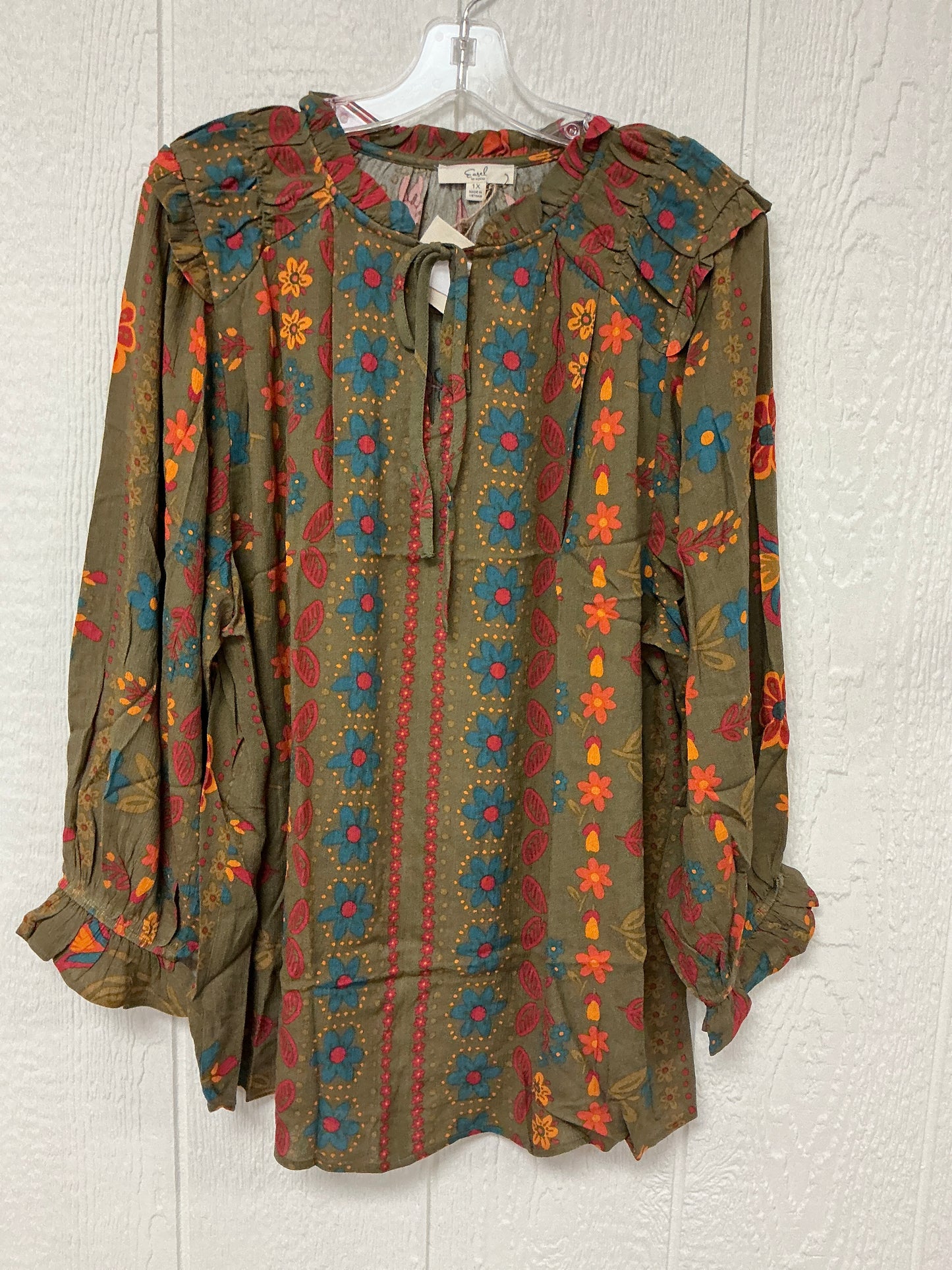 MARTINI OLIVE PRINT BLOUSE(ET70311X
