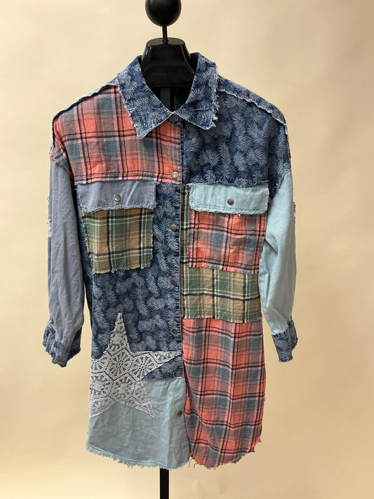 LONG SHIRT DRESS(9127BT