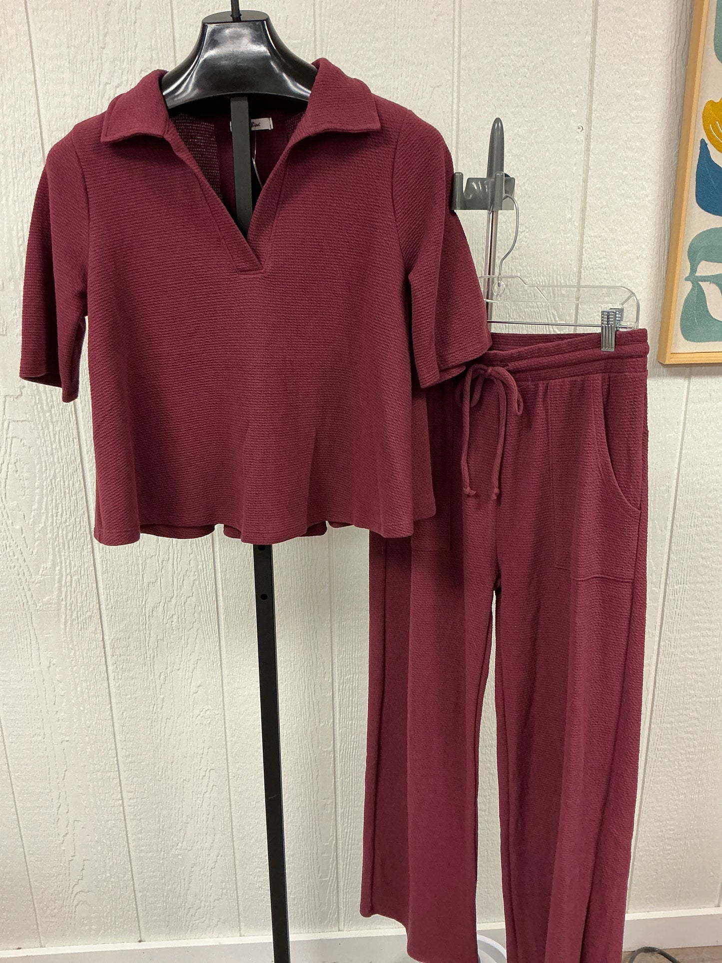 KNIT COLLARED CROPPED TOP (SET