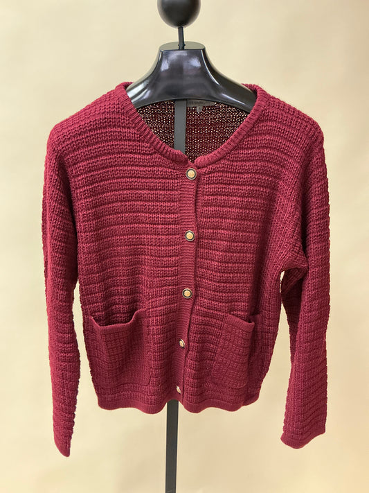SHORT BUTTON UP SWEATER (W20508601