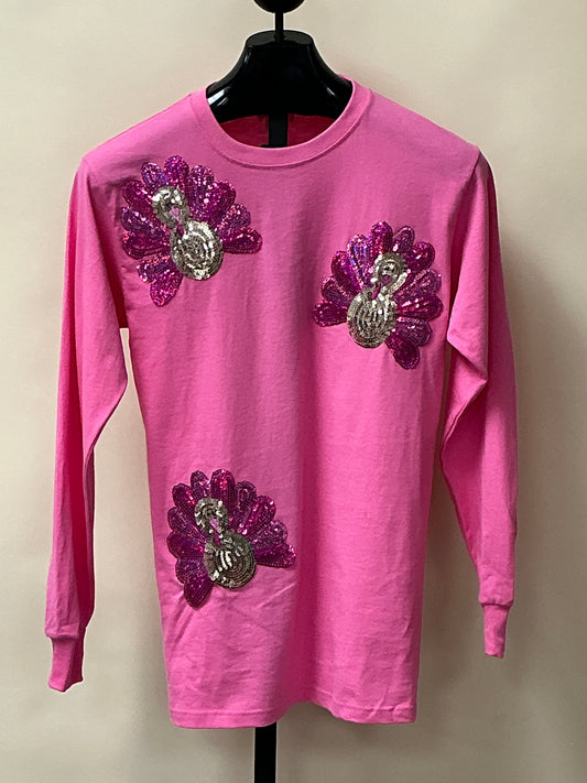 LONG SLV SEQUIN TURKEY