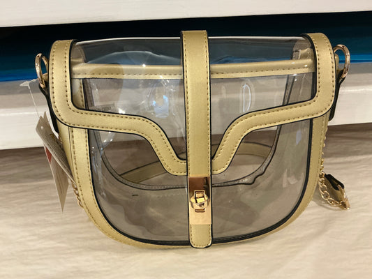 CLEAR TRANSPARENT SADDLE BAG