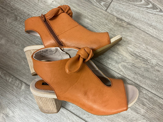 KIMORA TAN OPEN TOE SHOE