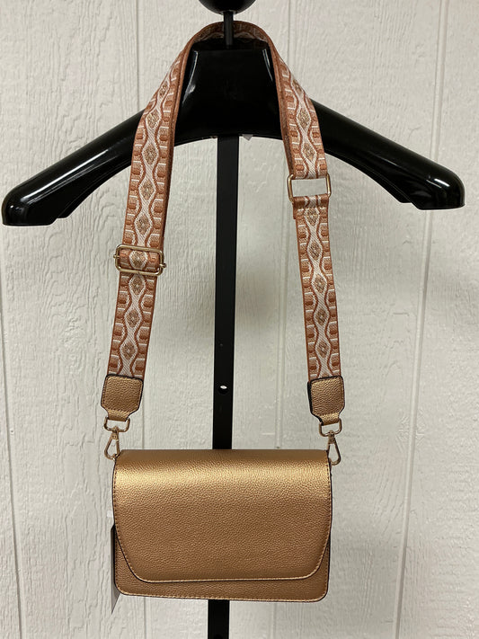 NOAH FLAPOVER CROSSBODY/GOLD