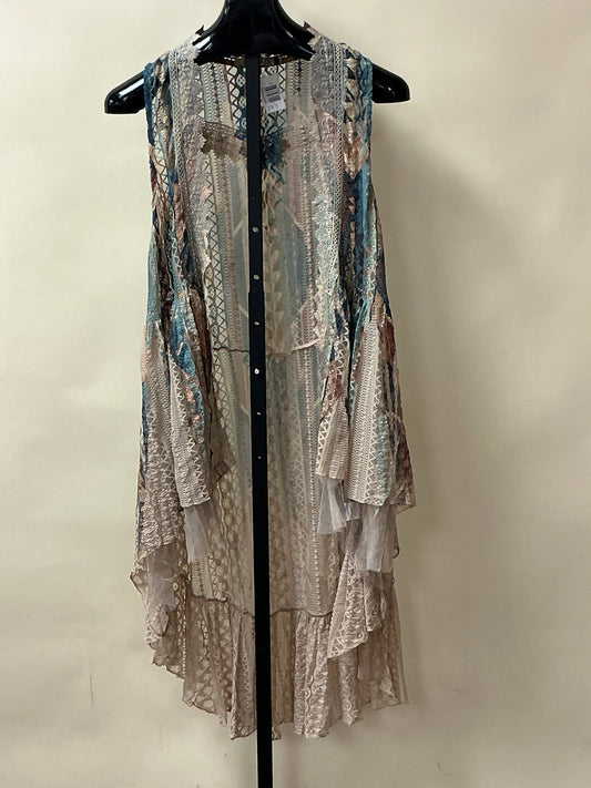 TAN/BLUE KIMONO