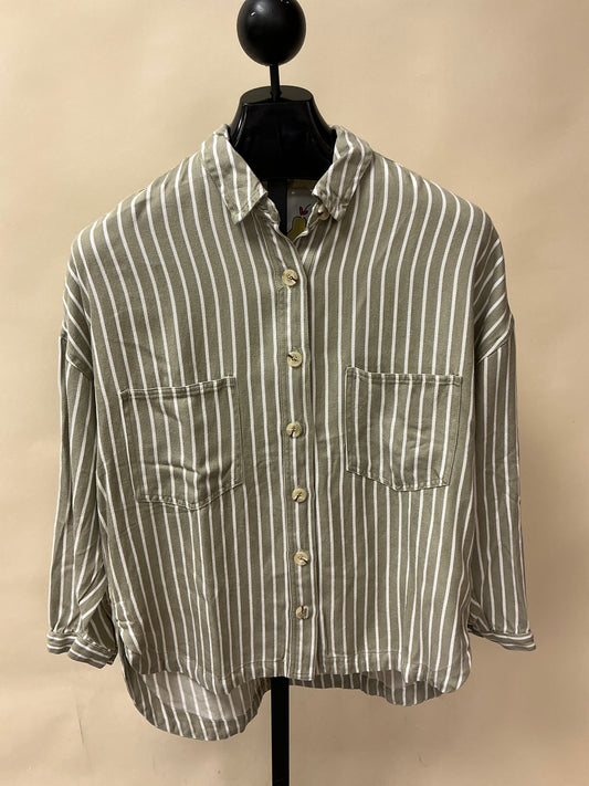OLIVE GREEN OVERSIZED SHIRT