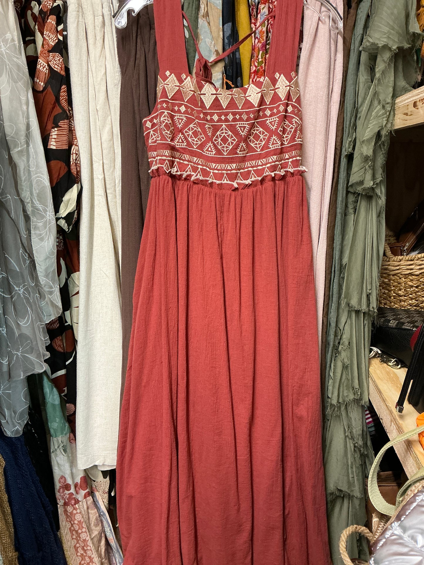 EMB BOHEMIAN MAXI DRESS