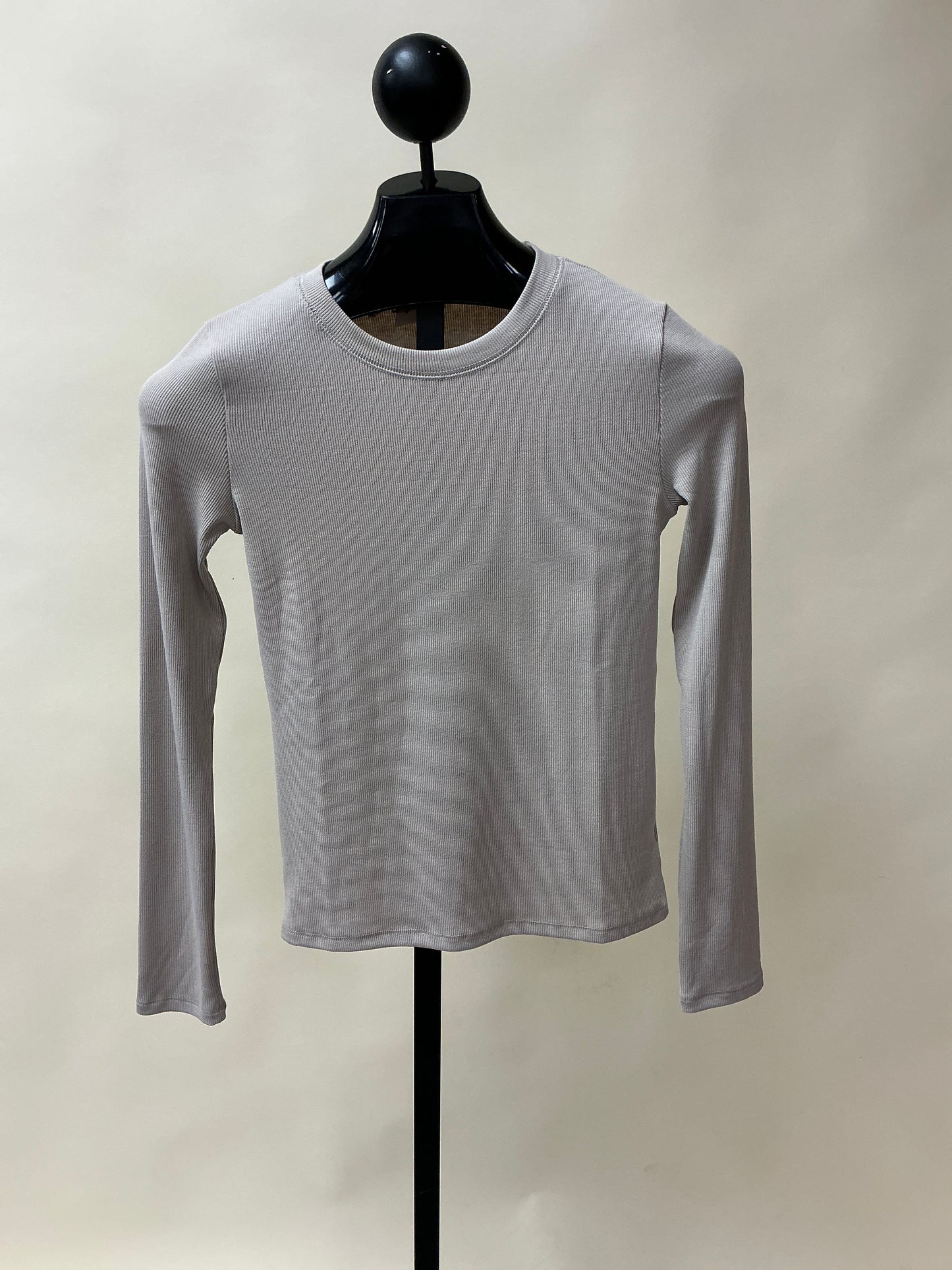 ROUND NECK RIBBED KNIT TOP (WL24-9450