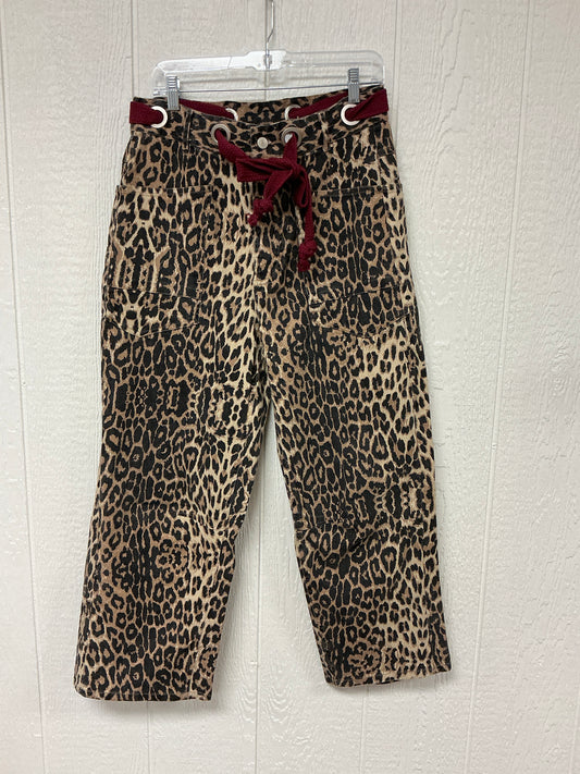 LEOPARD BARREL JEAN (PK14223