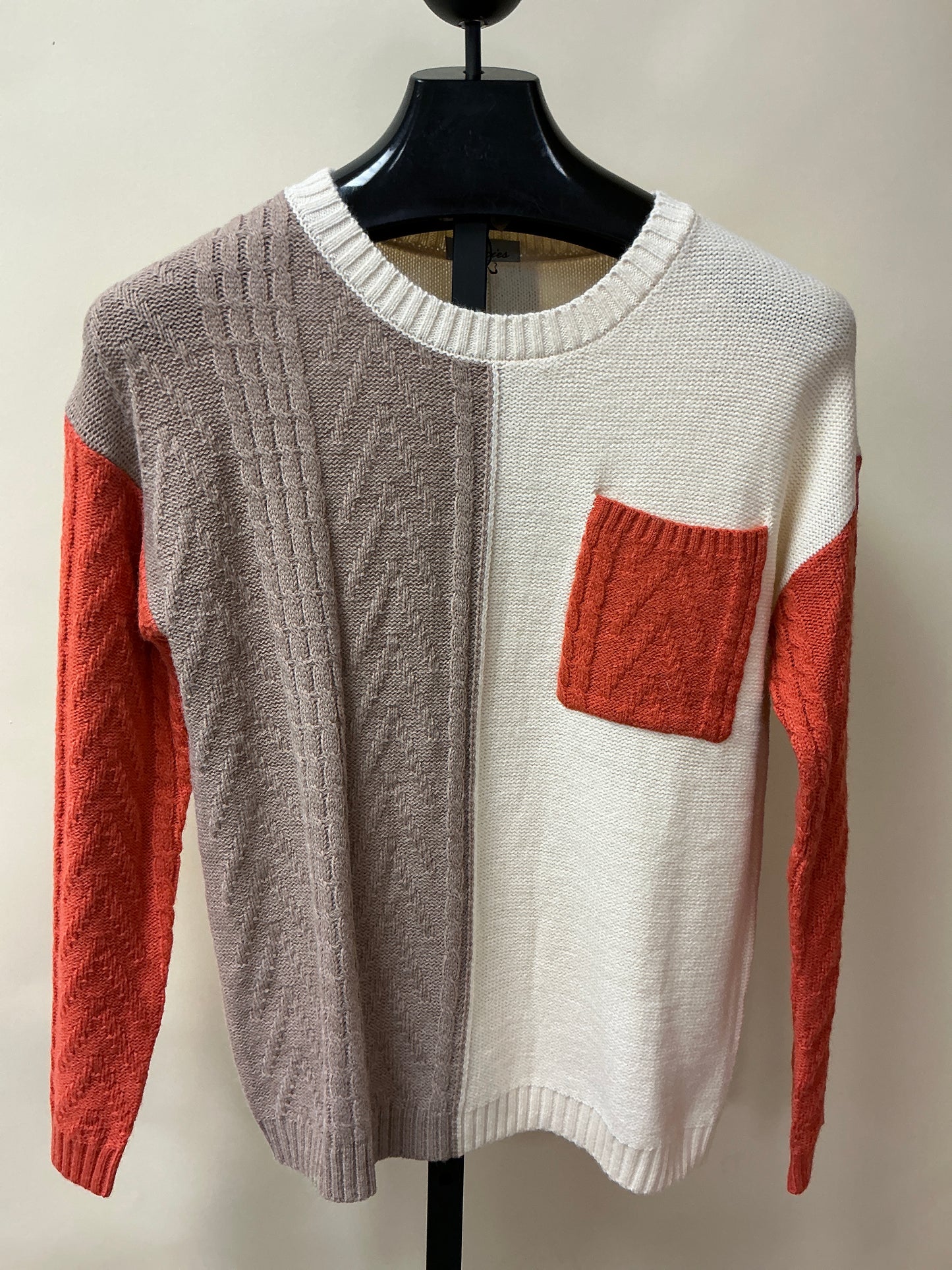 PATCHED PKT SHLDR SWEATER (TP2725069