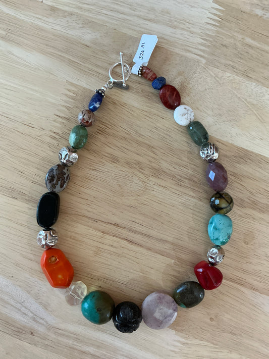SINGLE STRAND MULTI STONE NCK