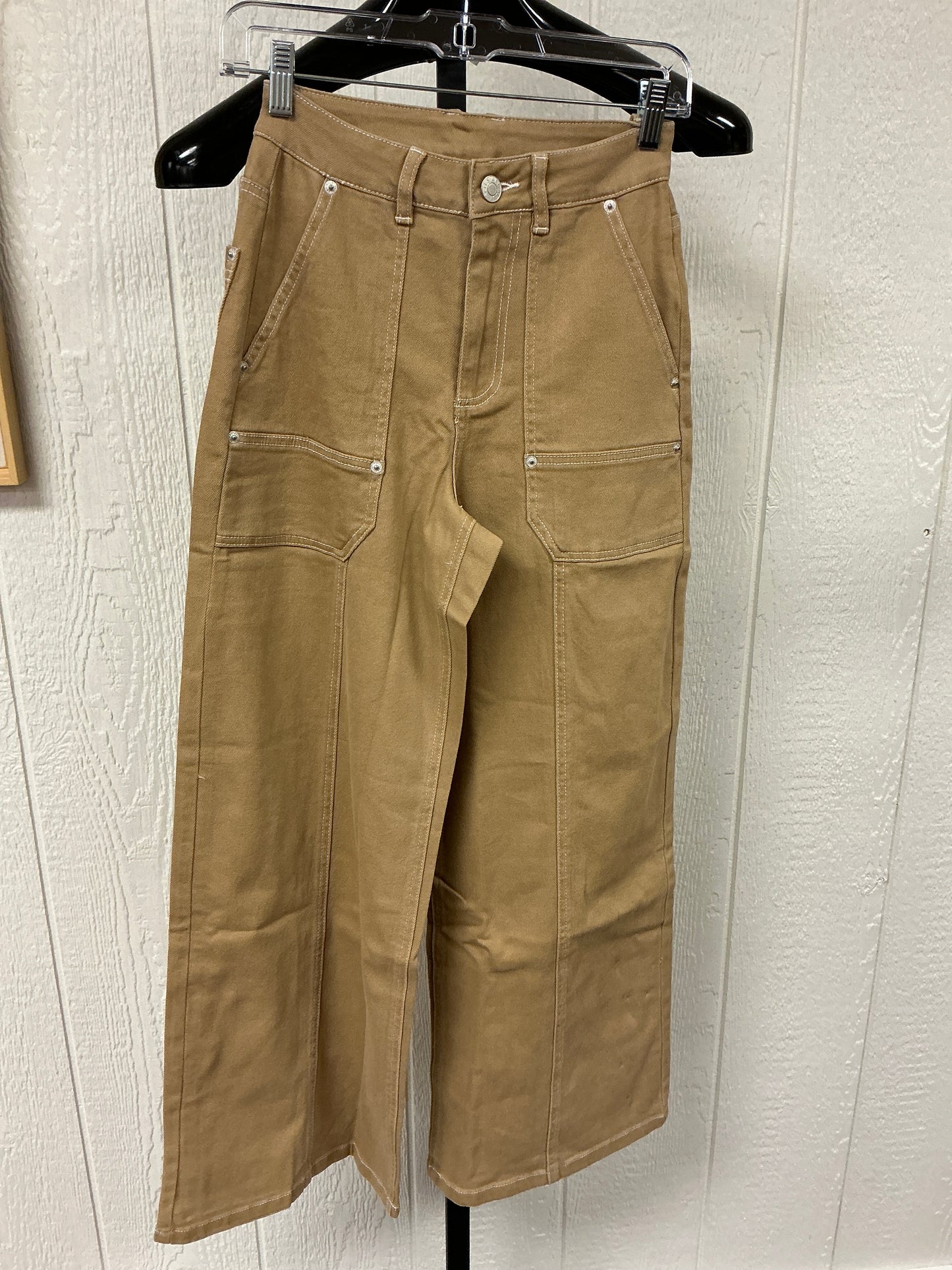 TWILL WIDE LEG PANT (75289