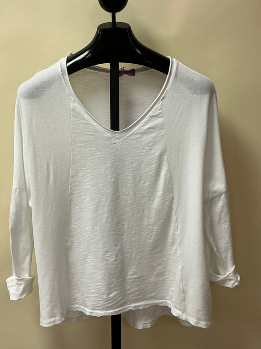 WHITE COTTON FABRIC TOP