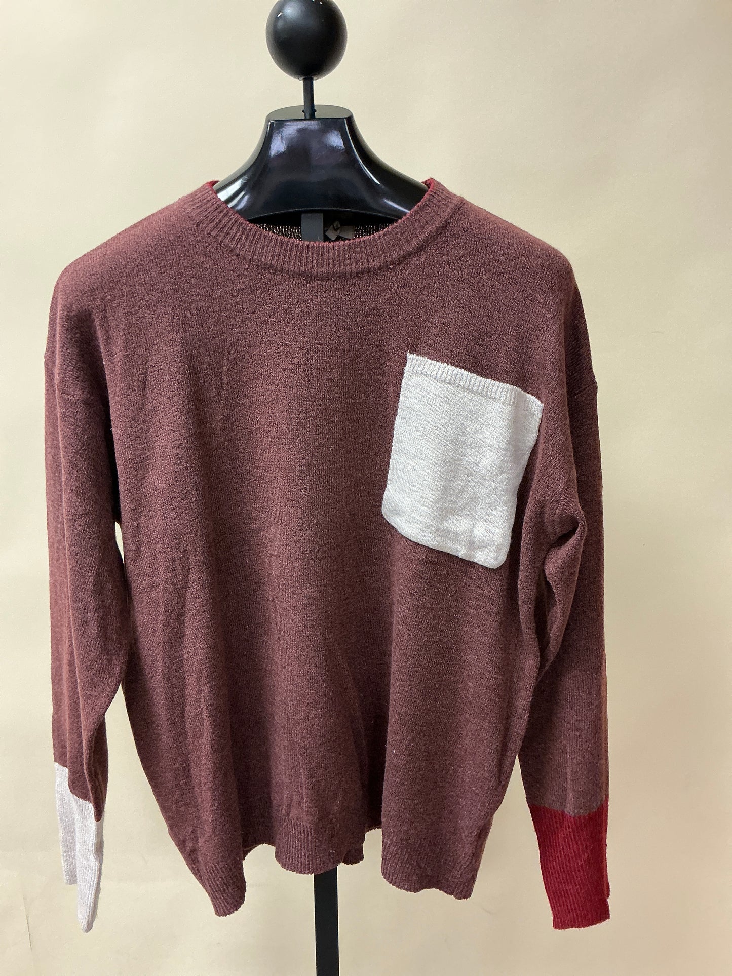 L SLV COLOR MIX SWEATER (ET24588