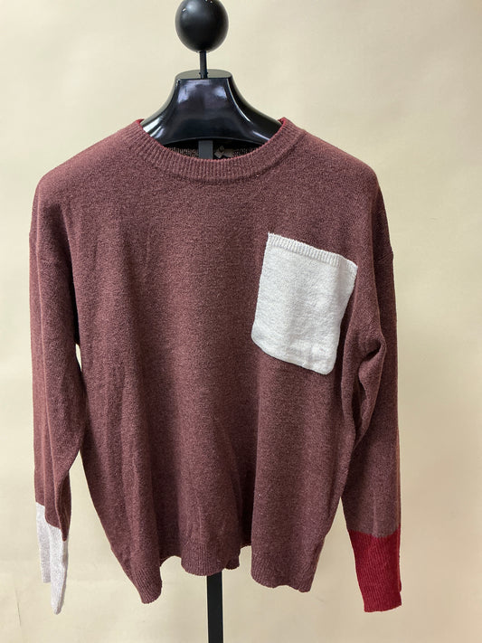 L SLV COLOR MIX SWEATER (ET24588