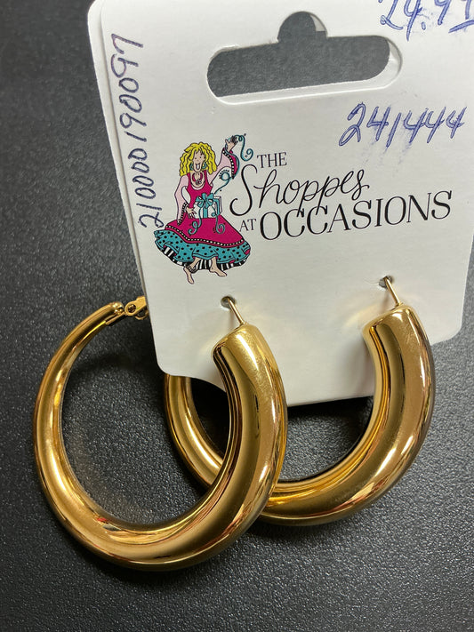 EARRINGS - SILVER or GOLD HOOP