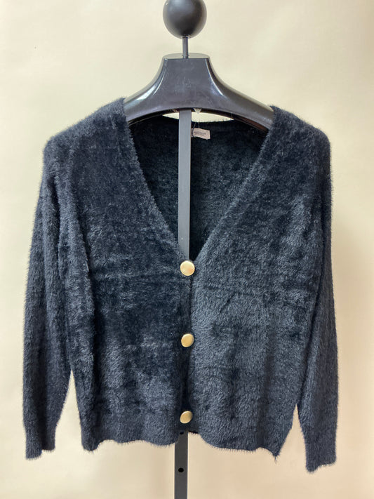 SHORT FUZZY CARDIGAN