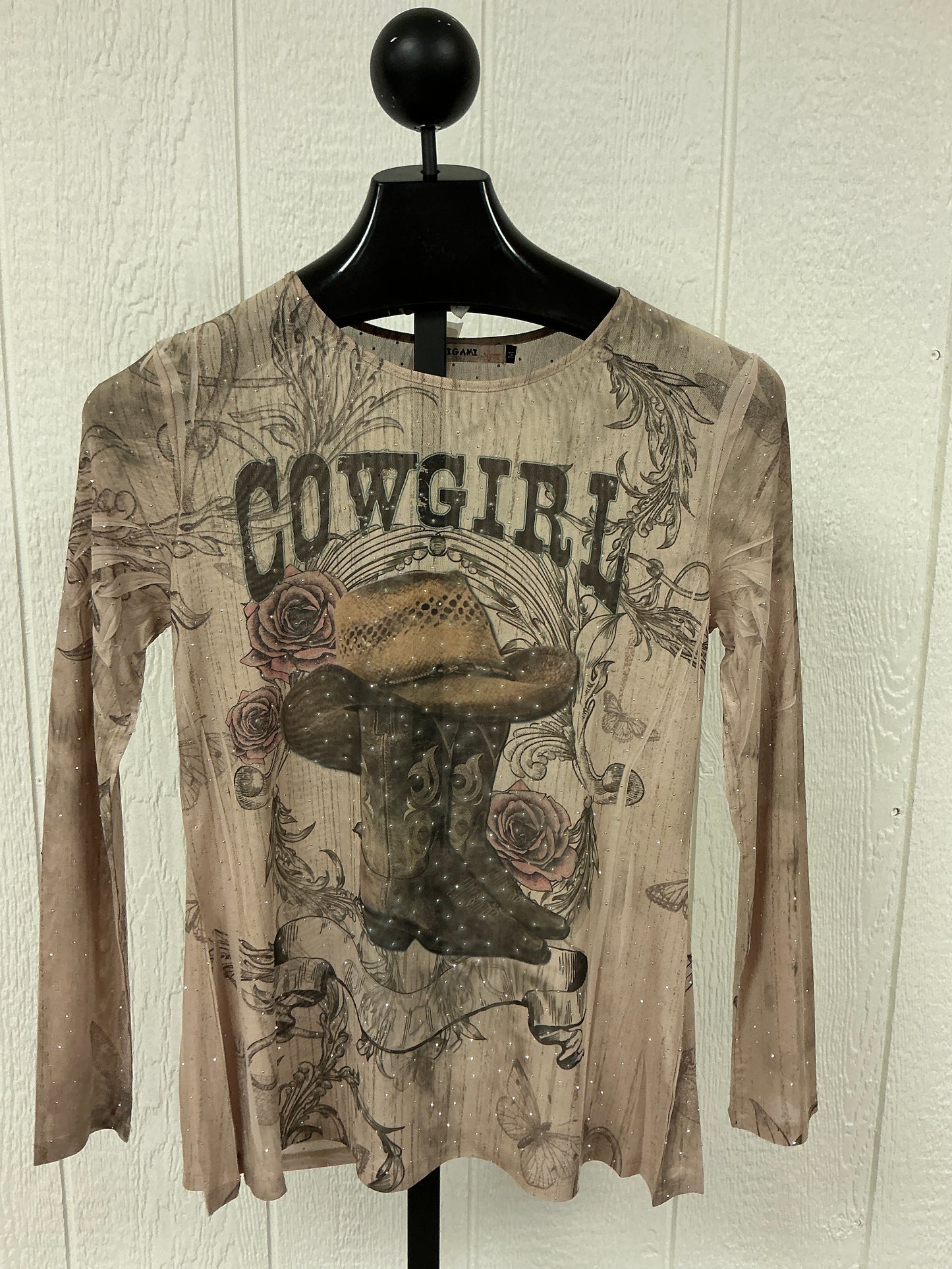 COWGIRL MESH TOP(4847TP