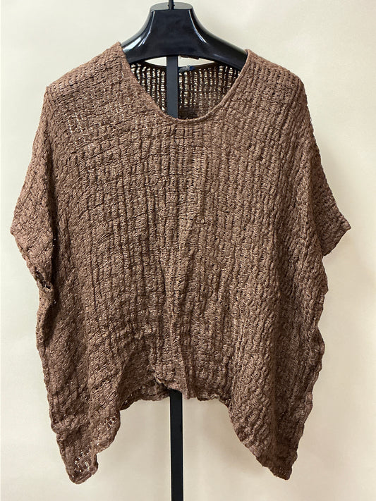 PECAN PONCHO SWEATER