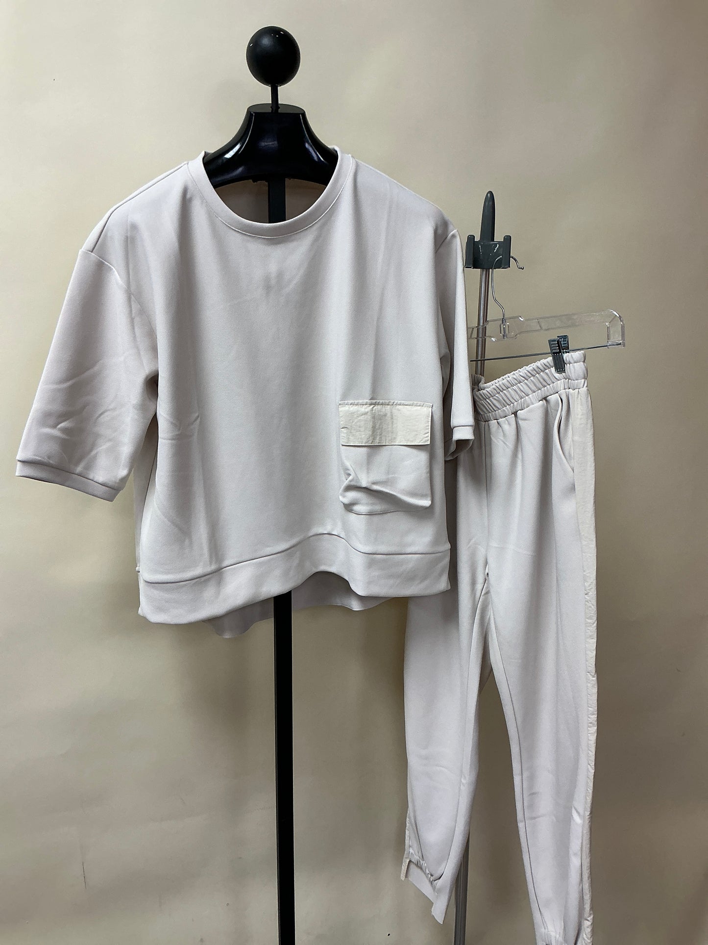 KAREN KNIT CREPE SET (33069K