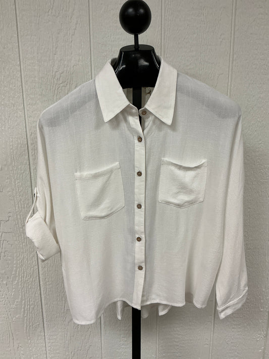 LONG SLV ROLL TAB DOLMAN