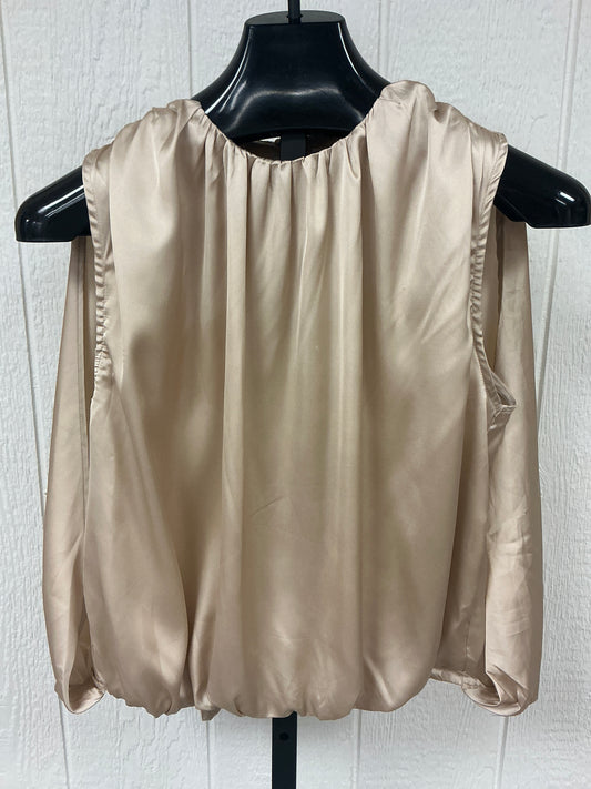 CHAMPAGNE SATIN BLOUSE