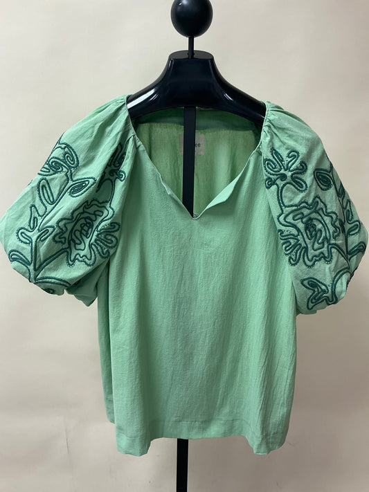 BUBBLE SLV TOP/SAGE