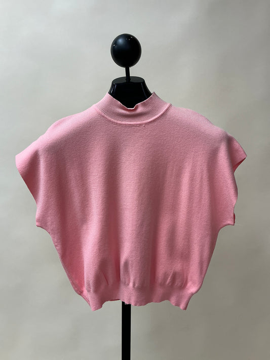 MOCK NECK SHORT SLV TOP (SG8414