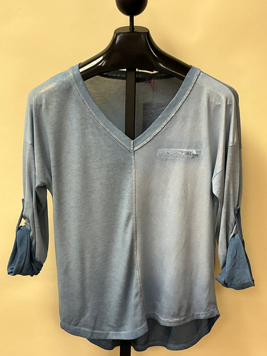 NOVELTY DENIM TOP