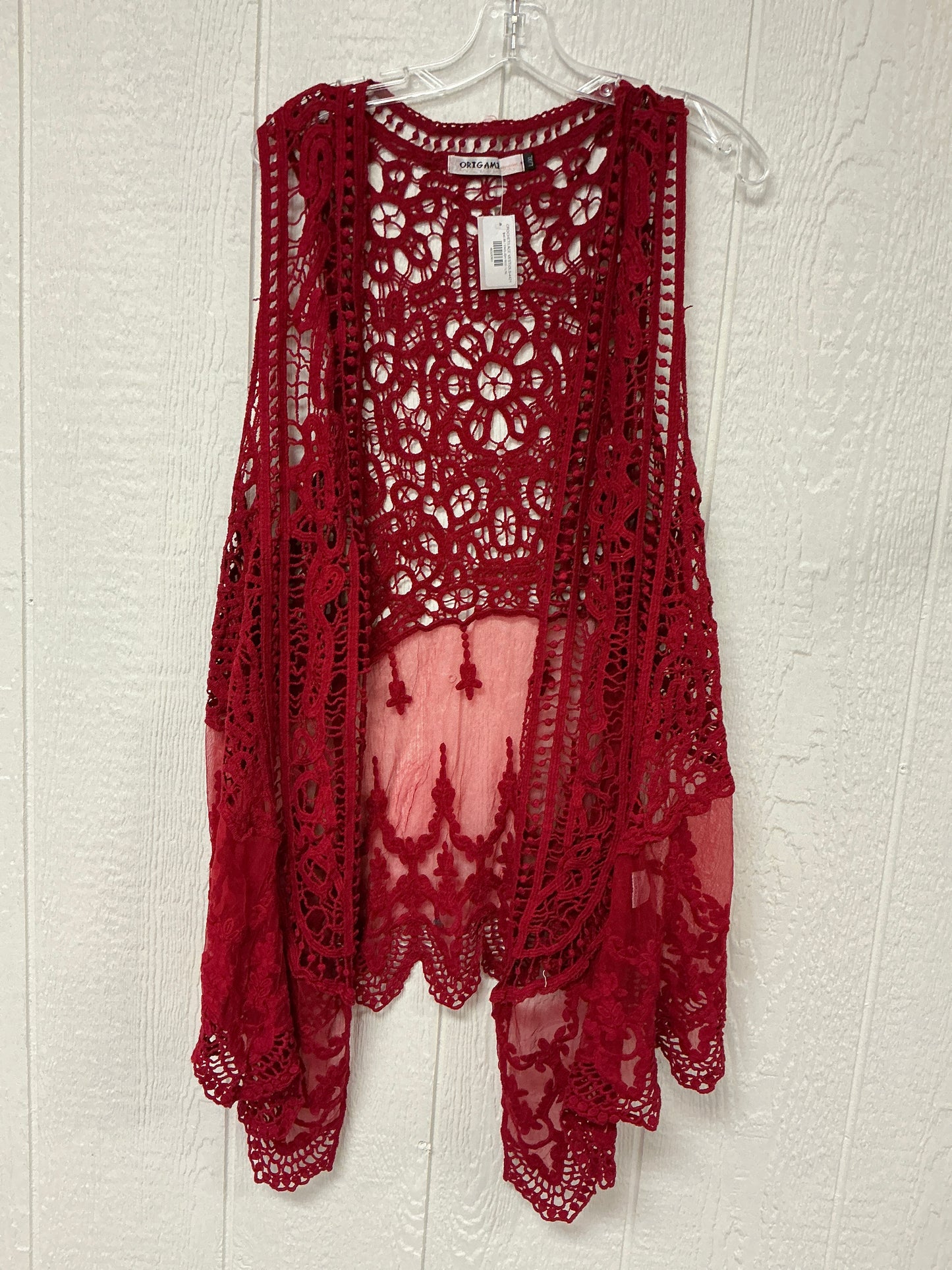 CROCHET/LACE VEST(OLS-4421