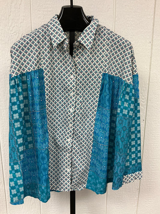 MIXED PRINT BUTTON SHIRT(DT30868A