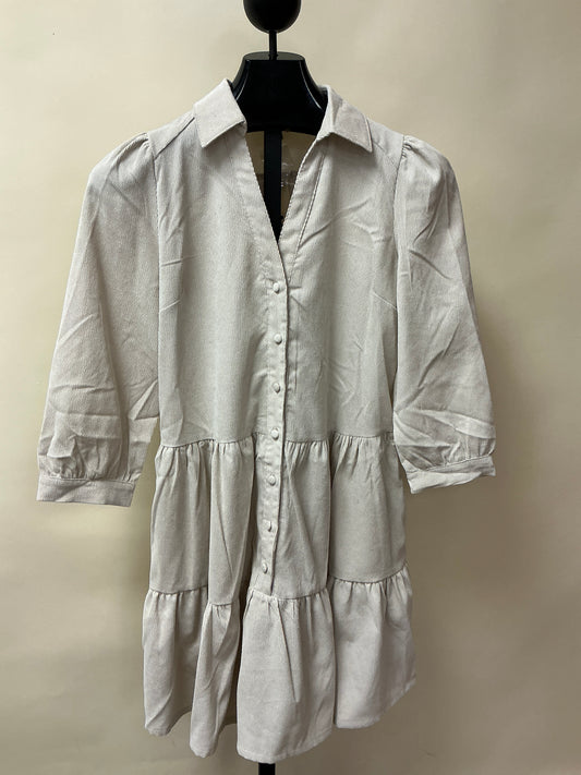 BUTTON DOWN MINI DRESS