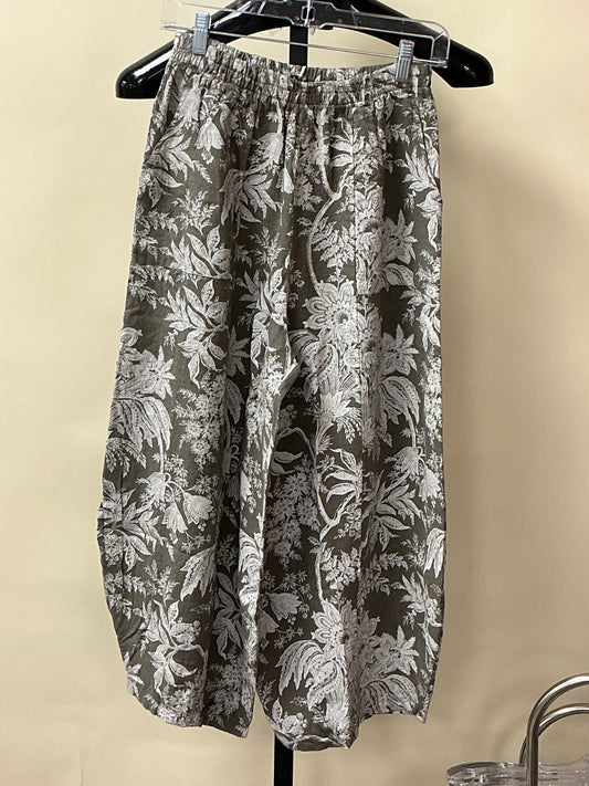 TAUPE FLORAL PANTS