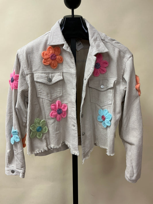CORDUROY FLOWER JKT (IJ24171-07