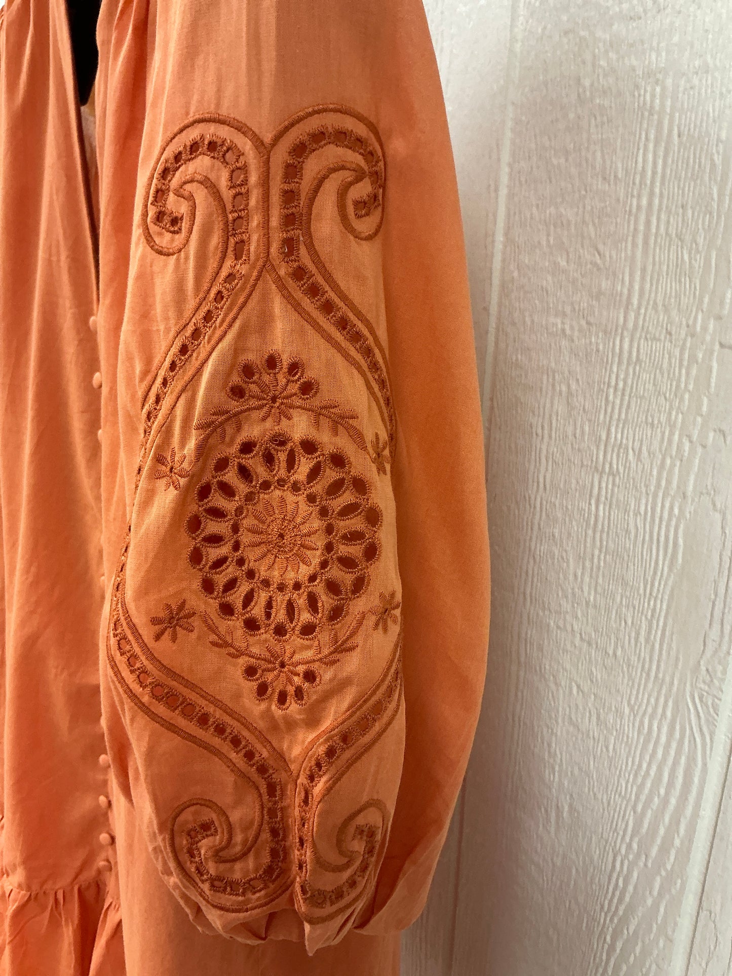 SCHIFFLI CUTWORK EMB DRESS