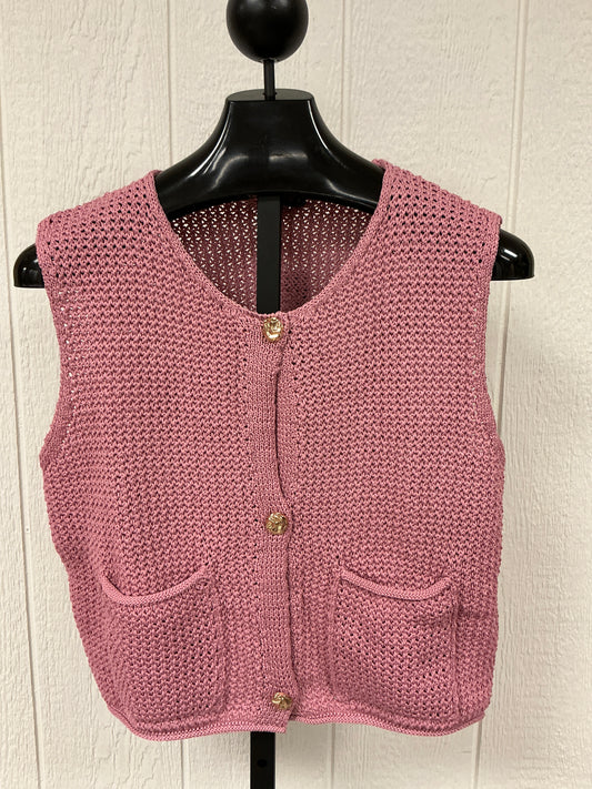 POCKET DETAIL VEST SWEATER